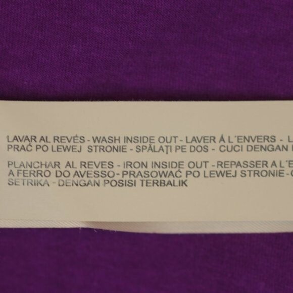 Massimo Dutti Women's Medium Purple V-Neck Tulip Hem Woven Tank Top - Picture 7 of 7